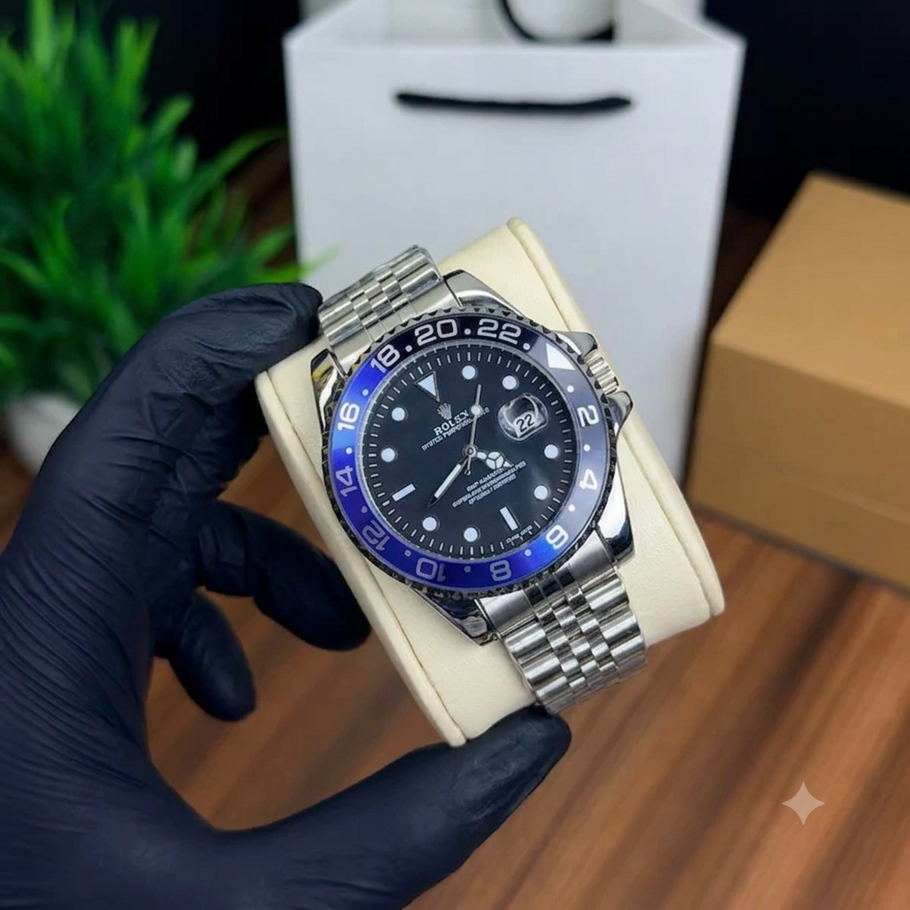 Rolex GMT-Master II Stainless Steel Automatic Watch – Dual Time Zone Luxury Timepiece