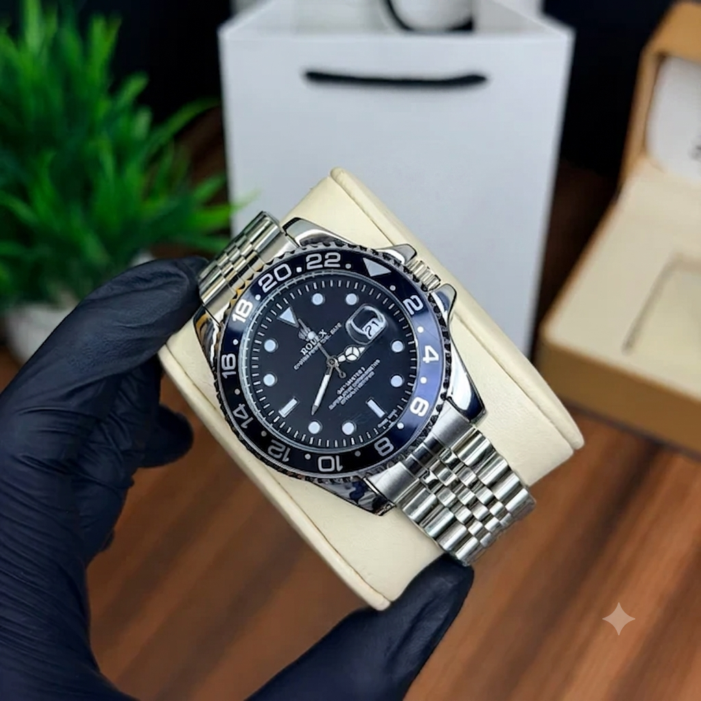 Rolex GMT-Master II Stainless Steel Automatic Watch – Dual Time Zone Luxury Timepiece