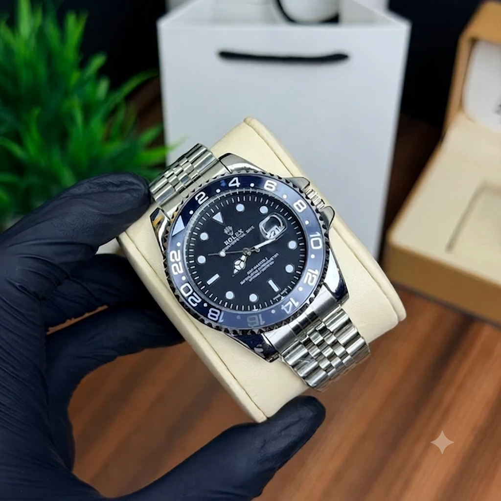 Rolex GMT-Master II Stainless Steel Automatic Watch – Dual Time Zone Luxury Timepiece