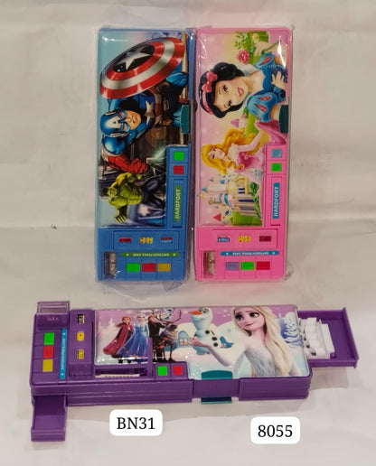 5 Buttons Geometry Box for Kids – Fun & Durable School Stationery Set