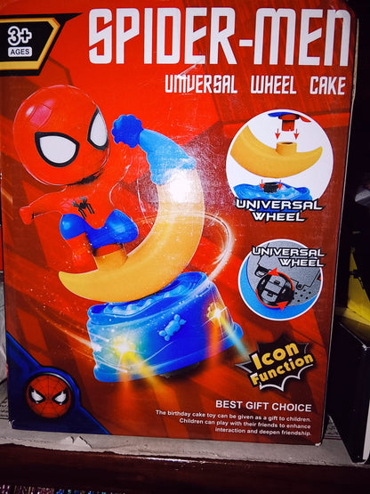 Spiderman Moon Ramadan Lantern with LED Lights – Festive Kids Decor