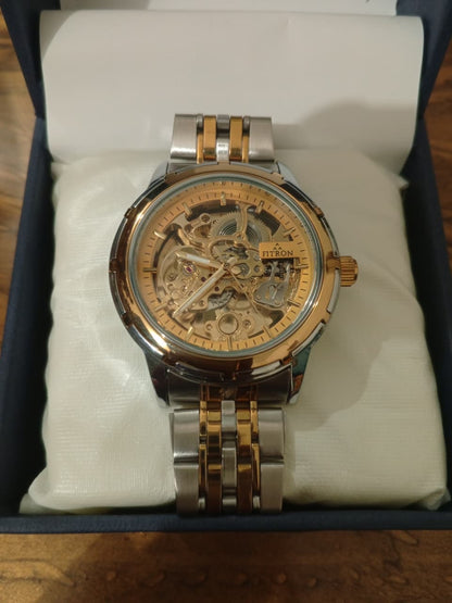 Fitron Automatic FTN-8306 Luxury Men’s Watch | Self-Winding Mechanical Dial | Stainless Steel Premium Wrist Watch