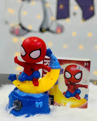 Spiderman Moon Ramadan Lantern with LED Lights – Festive Kids Decor