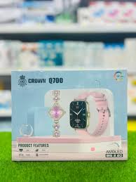 Crown Q700 Smartwatch – HD Display, Fitness Tracker, Long Battery Life