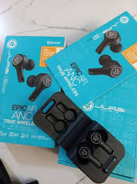 JLab JBuds Air ANC True Wireless Earbuds | Active Noise Cancelling Bluetooth 5.2 Earphones with Charging Case & Mic