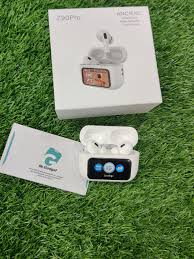 A9 Pro (White) Wireless AirPods with Display & Active Noise Cancellation (ANC)